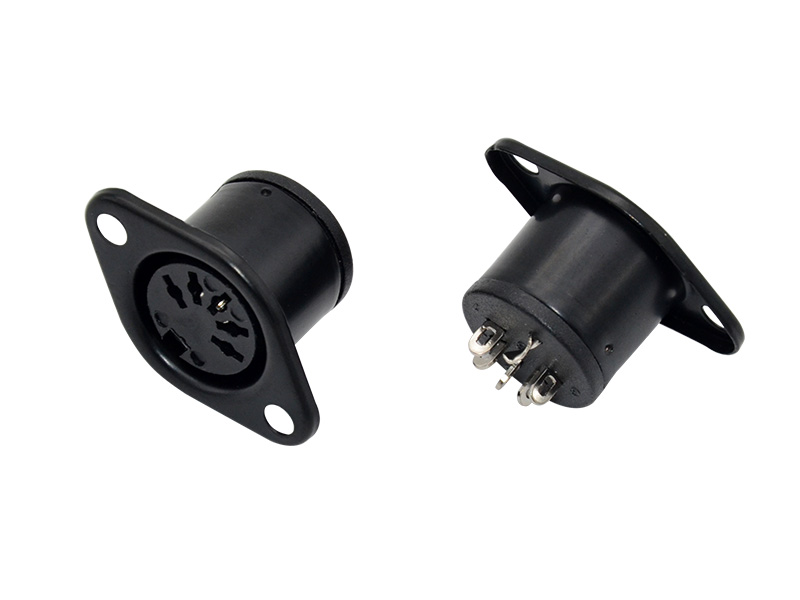 大DIN 5PIN 母座180度